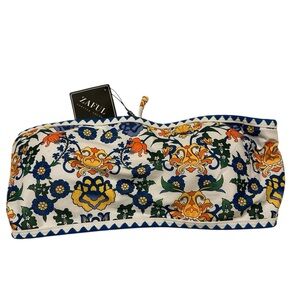 NWT Zaful Women's Floral Print Strapless Swim Top